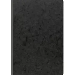 BRUNNEN Notizbuch DIN A4 Kariert Softcover Softcover Schwarz Nicht perforiert 192 Seiten 96 Blatt