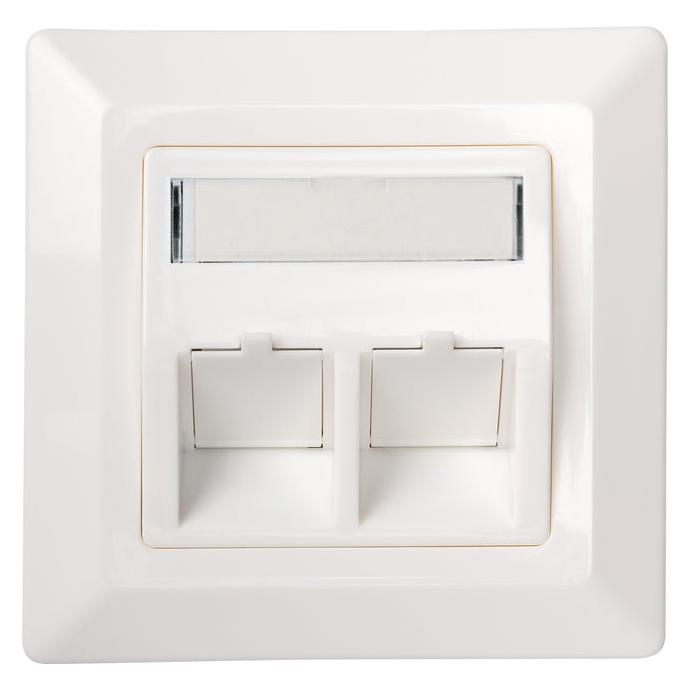 Schwaiger Anschlussdose 2x Keystone (NKSD2532)