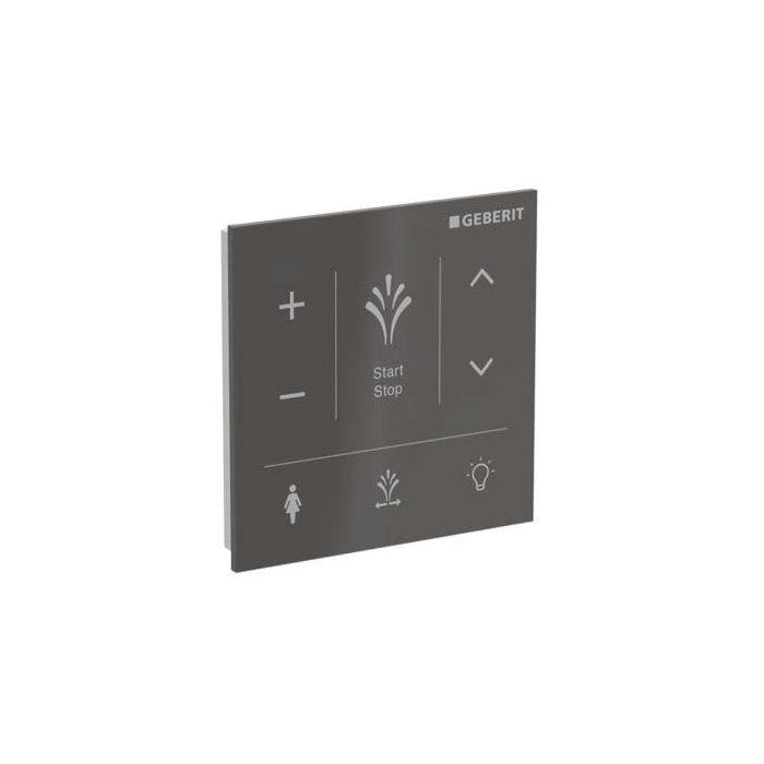 Geberit AquaClean Wandbedienpanel 147041SJ1 zur Aufputz-Montage, Oberfläche Glas/Farbe schwarz