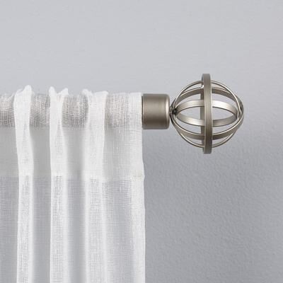 ATI Home Jetson 1"" Adjustable Curtain Rod and Finial Set"