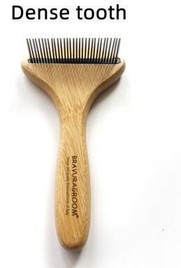 Happy Pet Pantry Large Dog Grooming Comb With Rotating Knot Needle Pet Hair Remover Tool dense Tooth