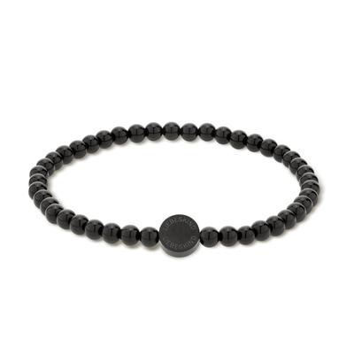 Armband LIEBESKIND BERLIN "New Beads", schwarz, Armbänder, Damen, 18cm, Edelstahl, Armband