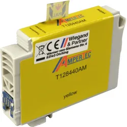 Ampertec Tinte ersetzt Epson C13T128440 yellow