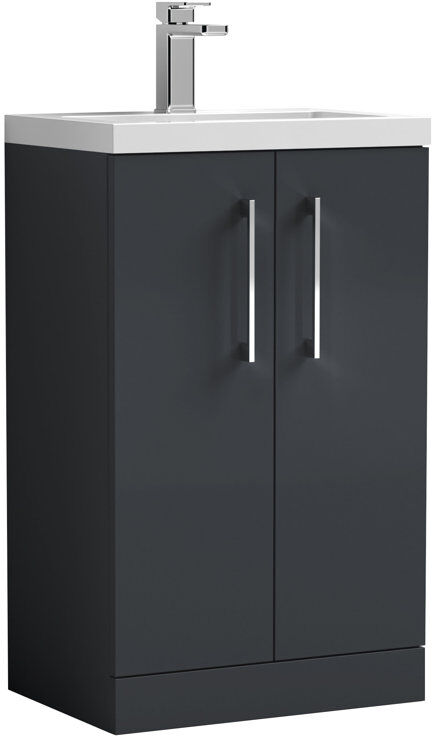 Nuie Arno 505 mm Freestanding Single Vanity Satin Anthracite 505mm W