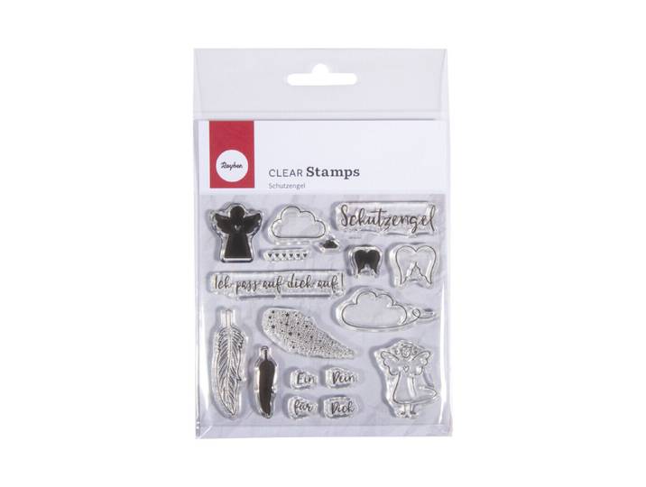 Clear Stamps Schutzengel , 102,5x97mm, 16 Motive, SB-Btl. 1Bogen
