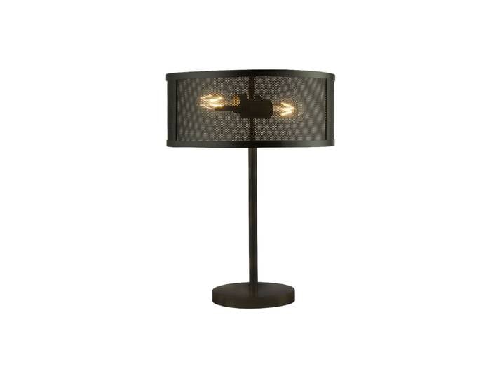 Design Tischlampe „Fishnet“ Matt Schwarz Searchlight