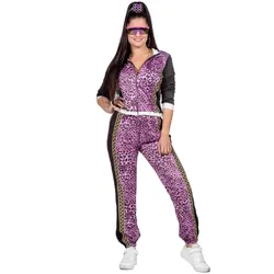 Metamorph 80er Trainingsanzug Purple Panther für Frauen (42)