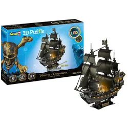 Revell 3D-Puzzle Disney Pirates of the Caribbean Piratenschiff Black Pearl - LED Edition, Anzahl Teile: 293