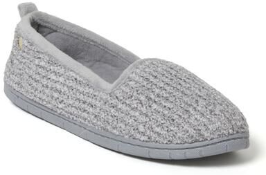 Women's Rachel Marled Chenille Closed Back by Dearfoams in Sleet (Size M M)