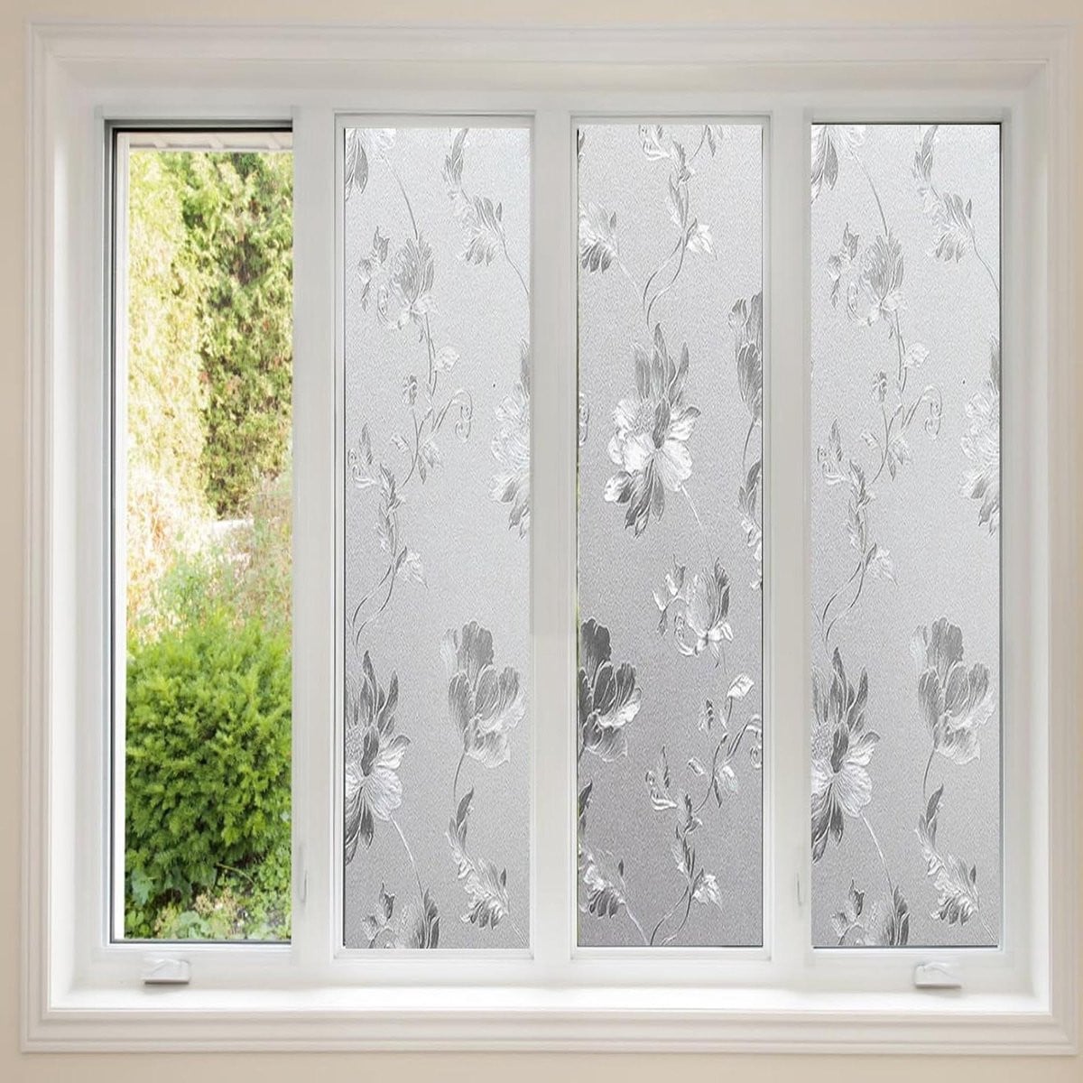 Decoratieve raamfolie Feniks Bloem voor privacy, 40 x 900 cm