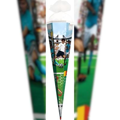 ROTH Geschenk-Schultüte klein Soccer 50cm 6-eckig mit Tüllv