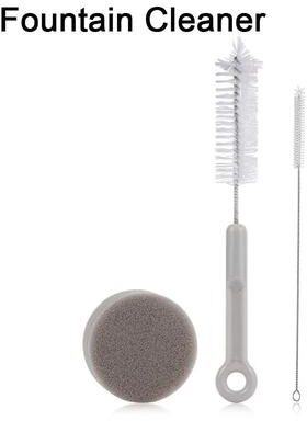 Inspired Finds QuietFlow USB Replacement Water Pump For Cat Fountains With Cleaning Kit brush