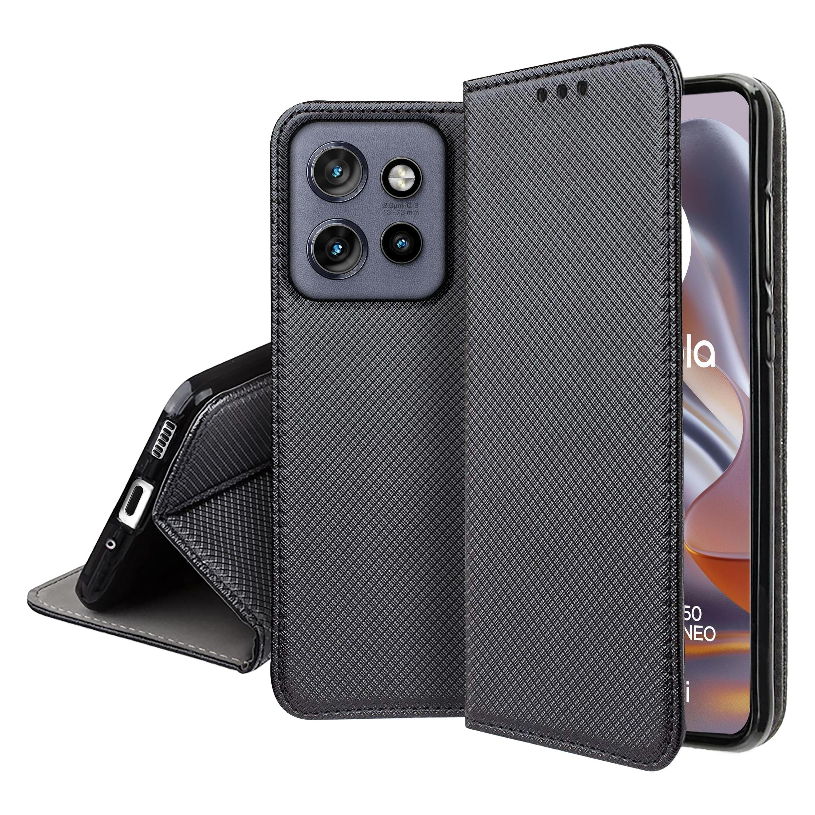 OEM Smart Magnetic Tasche für Motorola Edge 50 Neo schwarz (Motorola Edge 50 Neo, Motorola Edge 60 Neo, Motorola ThinkPhone 25) (GSM188736)