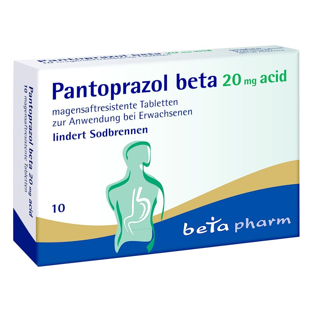 betapharm Arzneimittel GmbH Pantoprazol beta 20 mg acid magensaftresistent Tabletten 15785283