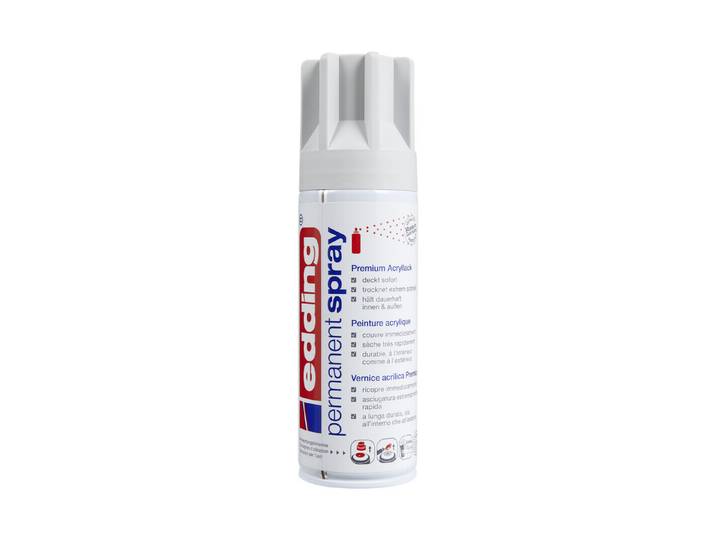 Edding Acryllack Seidenmatt Lichtgrau 0.2 l