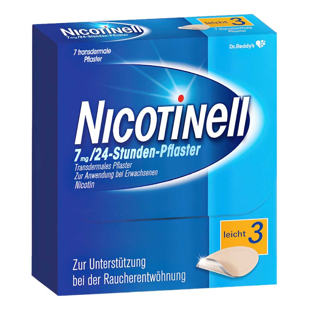 Cooper Consumer Health Deutschland GmbH Nicotinell 7mg/24-Stunden-Nikotinpflaster, Leicht (3) 03764502