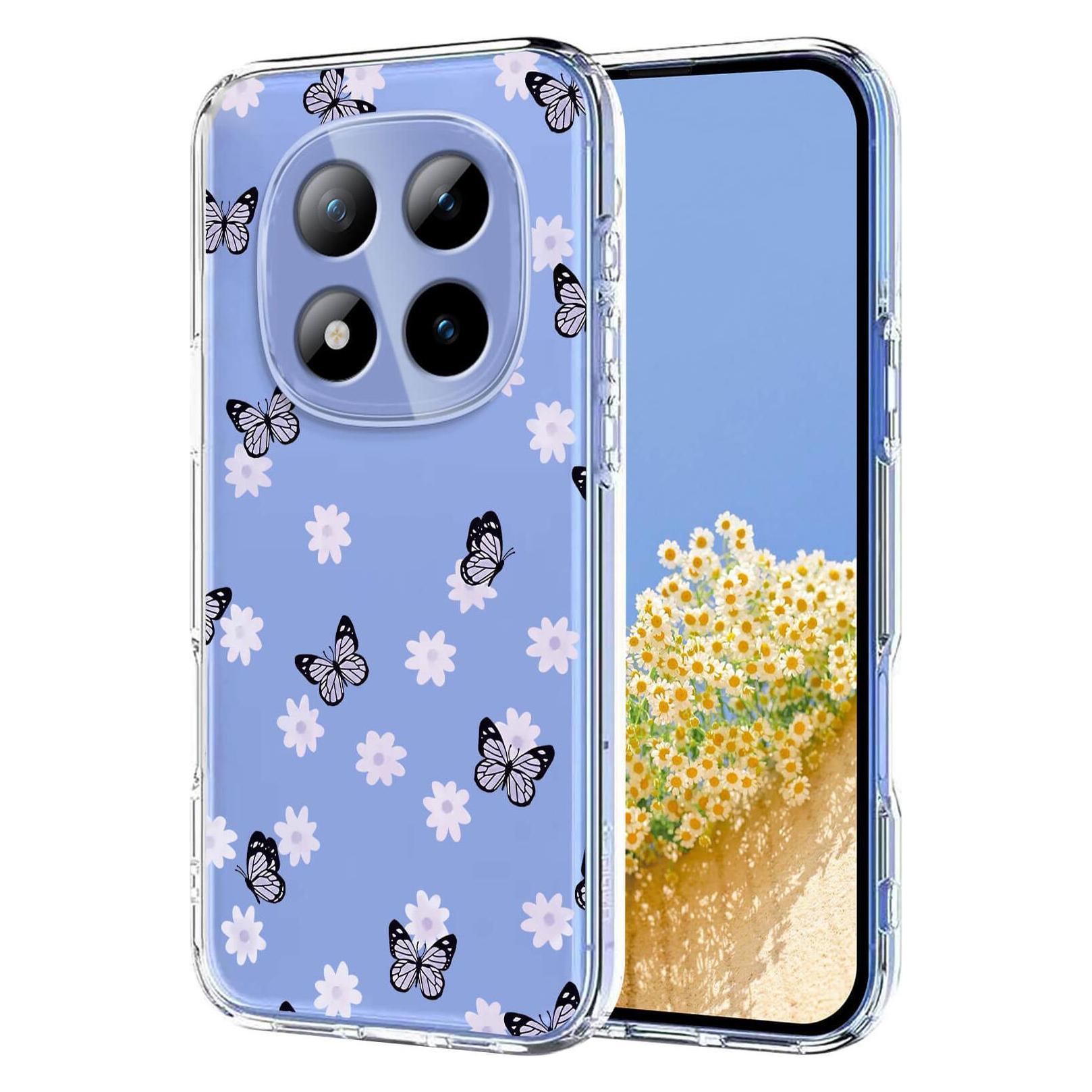 Cover-Discount Silikon Gummi Hülle Blumen (Xiaomi Poco M8 Pro, Xiaomi Redmi Note 15 Pro+) (68495019)