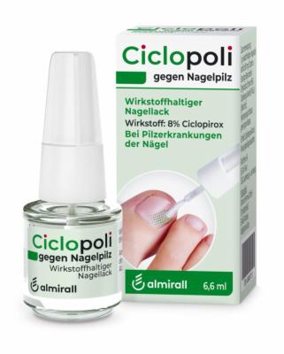 ALMIRALL HERMAL GmbH CICLOPOLI gegen Nagelpilz wirkstoffhalt.Nagellack 6.6 ml 08907142