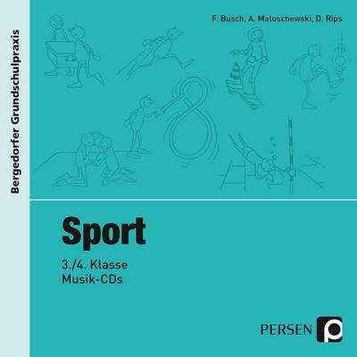 Sport - 3./4. Klasse, Musik-CD - Busch,Matuschewski,Rips, CD, 9783403200727