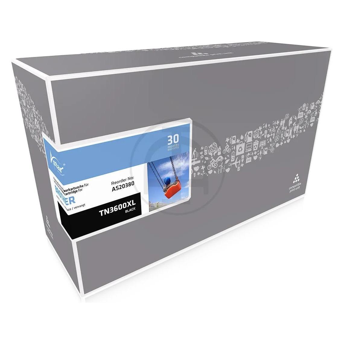 Astar AS20380 BROTHER TN3600XL HL Toner black HC rebuilt 6000Seiten Chip (AS20380)