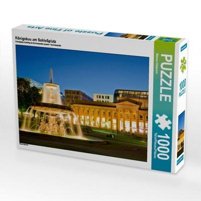 CALVENDO Puzzle Königsbau am Schloßplatz | 1000 Teile Lege-Größe 64x48cm Foto-Puzzle für glückliche Stunden