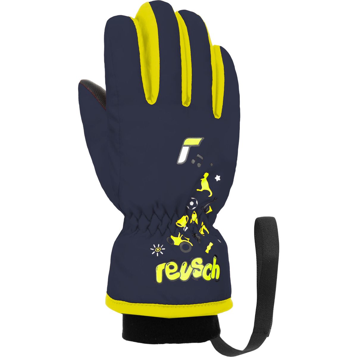 Reusch Kids dress blue / safety yellow (4955) 1 6285105-4955-1