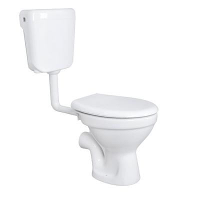 Belvit Komplettset Stand WC Abgang Waagerecht Wand Tiefspüler + Deckel + Spülkasten