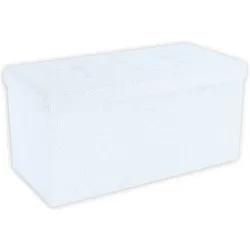 Intirilife, Sitzbank, Sitzbank 76x38x38 cm in SCHNEE WEIss (38 cm)