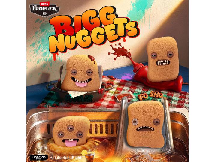 Série authentique Fuggler Bigg Nuggets, poupée en peluche Dunkey Le Gary Ugly Cute Fried Chicken Nugget, cadeau drôle et original pour les collectionneurs