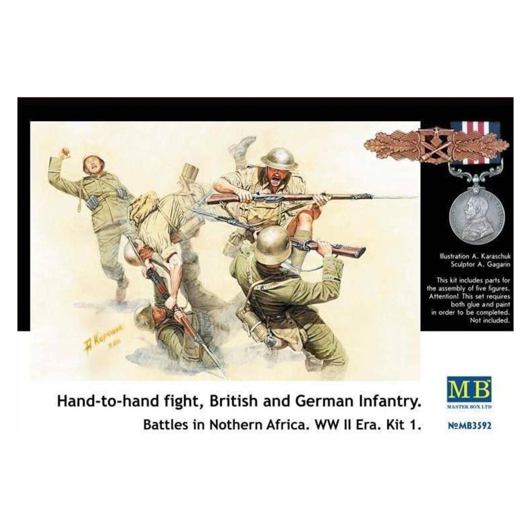 Master Box Hand-to-Hand fight, Brit. & Germ. infr. (MB3592)