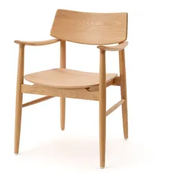 Armlehnstuhl Give Eiche natur braun 56.5x80x56 cm