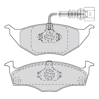 VALEO Bremsbelagsatz, Scheibenbremse FIRST 301734 Vorderachse für Audi