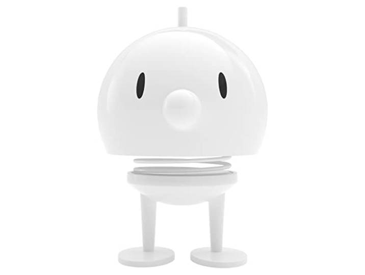 Hoptimist Bumble\, Figurine à secouer\, décoration scandinave pour Le Salon\, Le Bureau\, Le Bureau\, l'entrée\, la Salle de Bain\, Moderne & scandinave\, Super Cadeau\, 10 x 10 x 15 cm\, Large\, Blanc