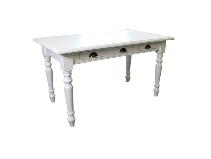 Landhausstil Esstisch weiß 140 cm