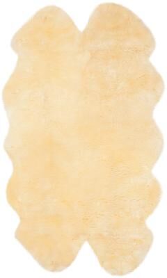 SAFAVIEH Handmade Natural Sheepskin Leanca 3.4-inch Thick Rug