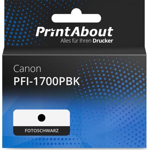 PrintAbout Druckerpatrone kompatibel mit Canon PFI-1700PBK - Fotoschwarz