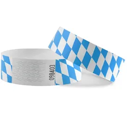 CombiCraft Tyvek Einlassbänder 'Oktoberfest' mit starkem Klebestreifen - 100 Stück