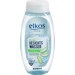 elkos Gesichtswasser Face mild, beruhigend, mit Panthenol, Aloe & Kaktus-Extrakt, alle Hauttypen, 250 ml
