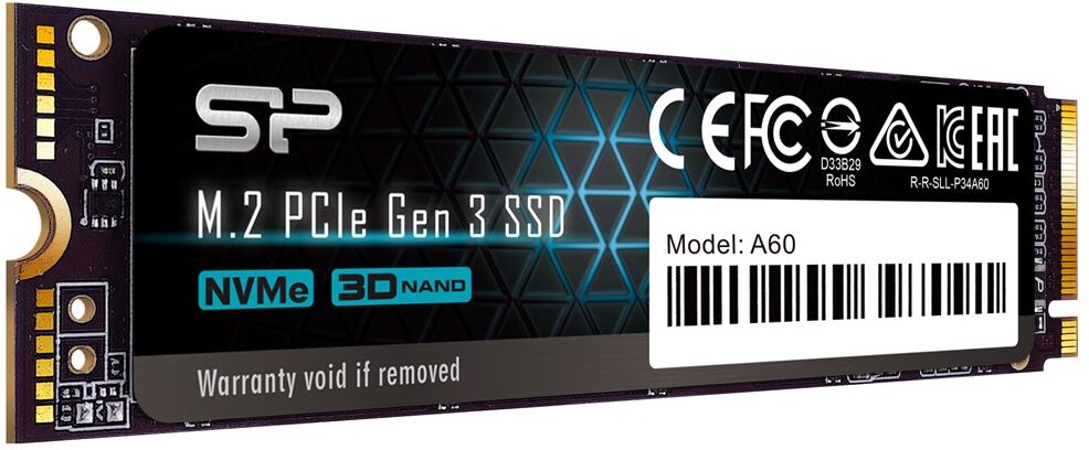 Silicon Power P34A60 NVMe M.2 PCIe Gen3x4 2280 SSD 128GB