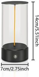 Youfap Market Cordless Portable LED Table Lamp With Rechargeable Magnetic Design And Touch Sensor, Three Level Dimmable For Bedroom small Type