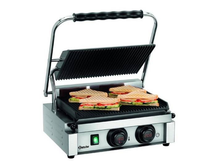 Bartscher Kontaktgrill Kontaktgrill Panini-MDI 1R, Digital-Anzeige, A150974