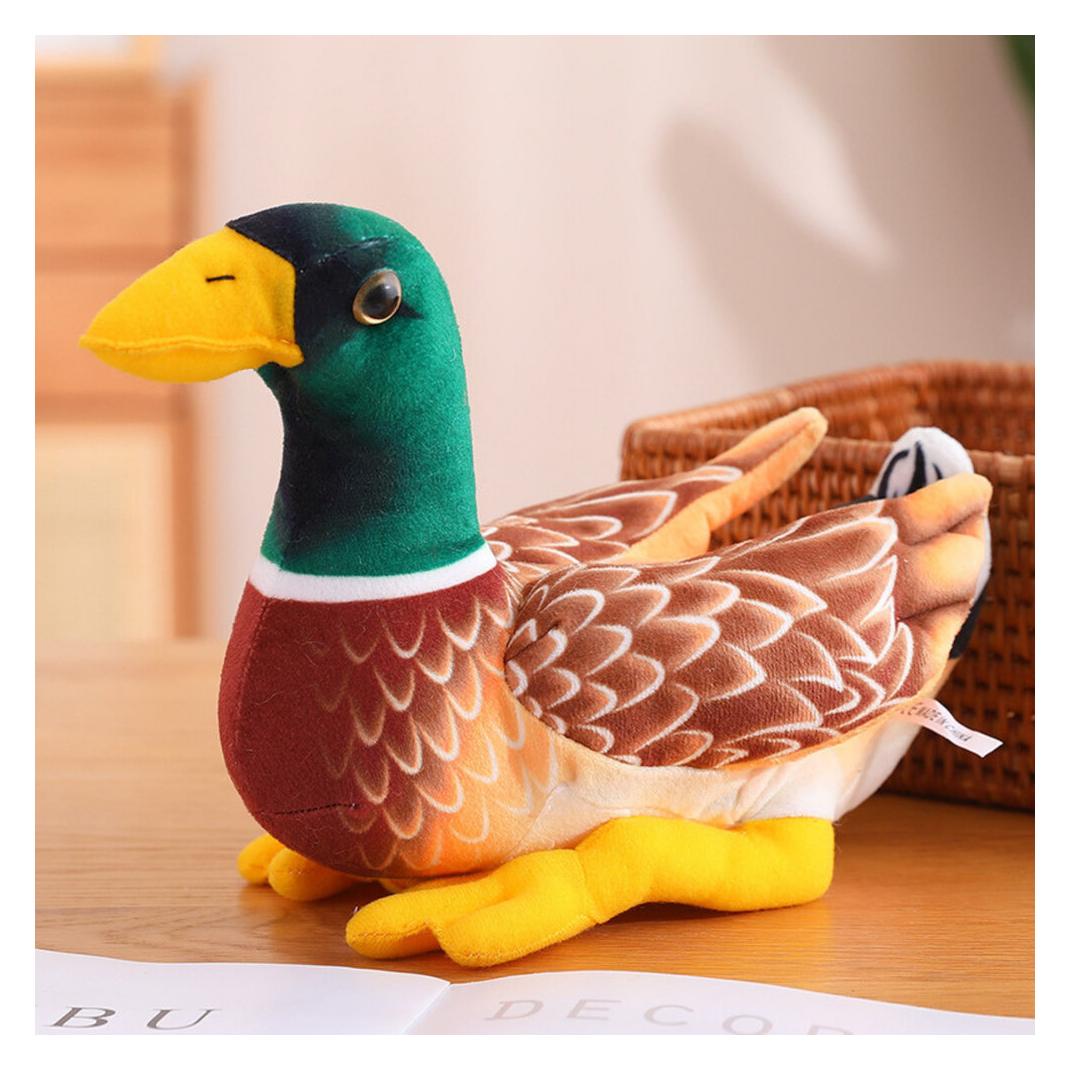 Lean Toys Lean Plüsch Maskottchen Huggable Duck Braun Und Grün 28Cm (28 cm) (65614046)