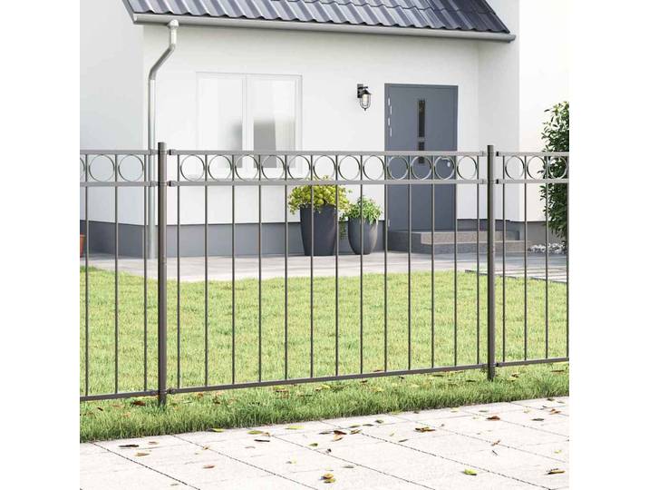 vidaXL Zaunelement ASSEN 170 x 150 cm Stahl Grau