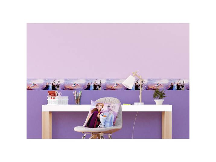 Ag Art - Frise Auto-adhésive Disney - La Reine Des Neiges 2 - Modèle Dans La Forêt - 5 M X 10 Cm