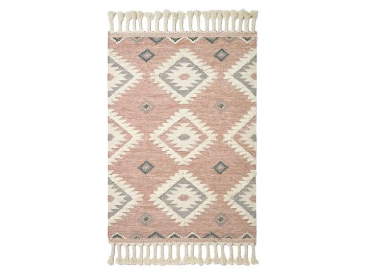 Tapis kilim en laine rose 160x230 cm