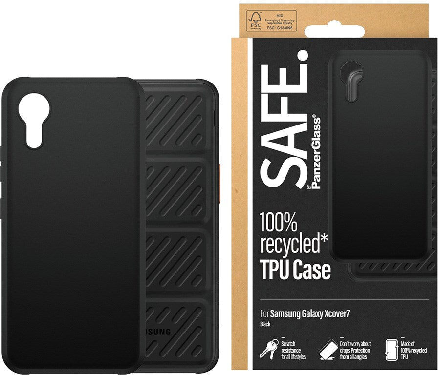 SAFE by PanzerGlass® Samsung Galaxy Xcover 7 Robust Plast Cover - Sort