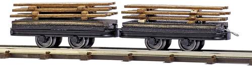 Busch Feldbahn 12218 H0f Zwei Wagen mit Bretterladung