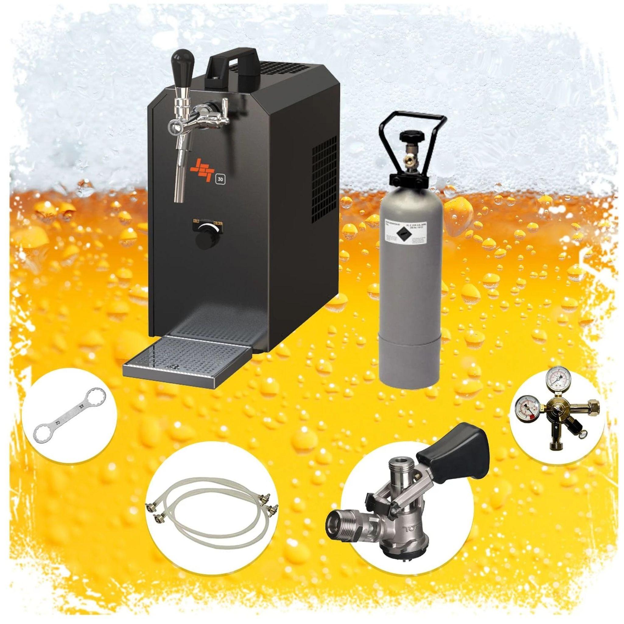 Komplett Set - Zapfanlage, Bierzapfanlage JET 30, Zapfkopf: NC Adapter