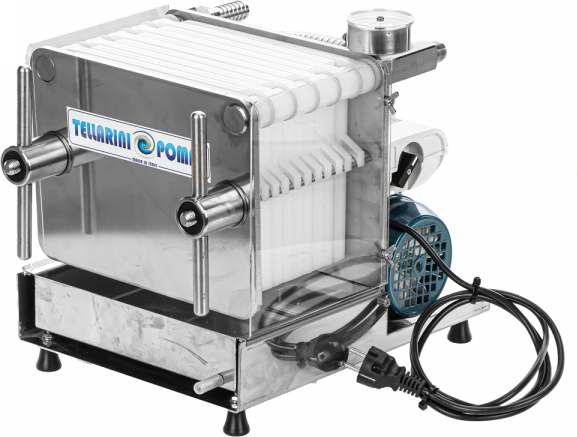 Tellarini Pompe Tellarini CrystalPro 10 - Filtro per vino a cartoni e piastre - Pompa enologica per filtrare vino