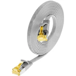 2x Wirewin Slim Patchkabel: U/FTP, 50cm, grau (U/FTP, CAT6a, 0.50 m), Netzwerkkabel